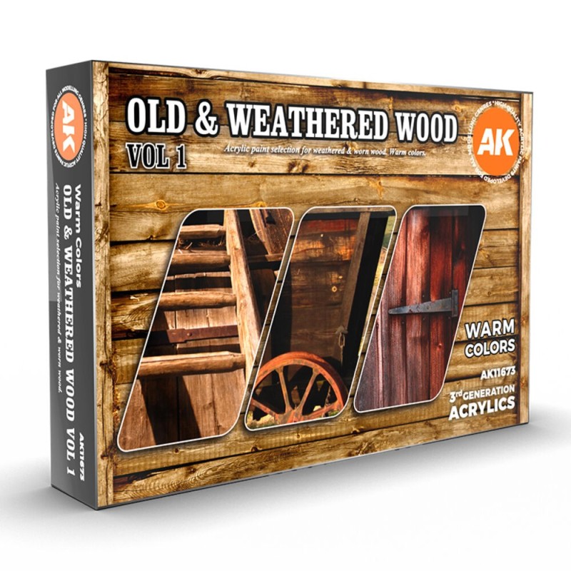 AK - Set de peintures 3gen : Old & Weathered Wood Vol1