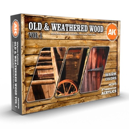 AK - Set de peintures 3gen : Old & Weathered Wood Vol1