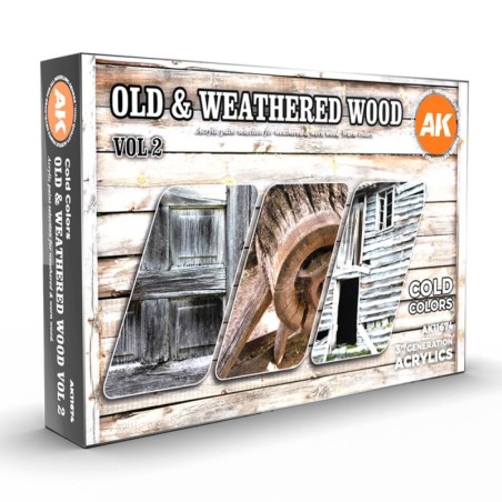AK - Set de peintures 3gen : Old & Weathered Wood Vol2