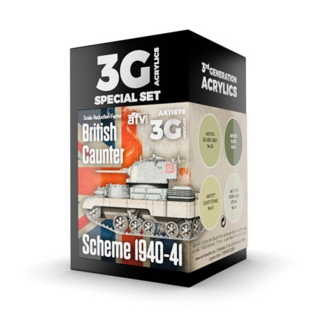 AK - Set de peintures 3gen : British Caunter Scheme 1940 - 1941