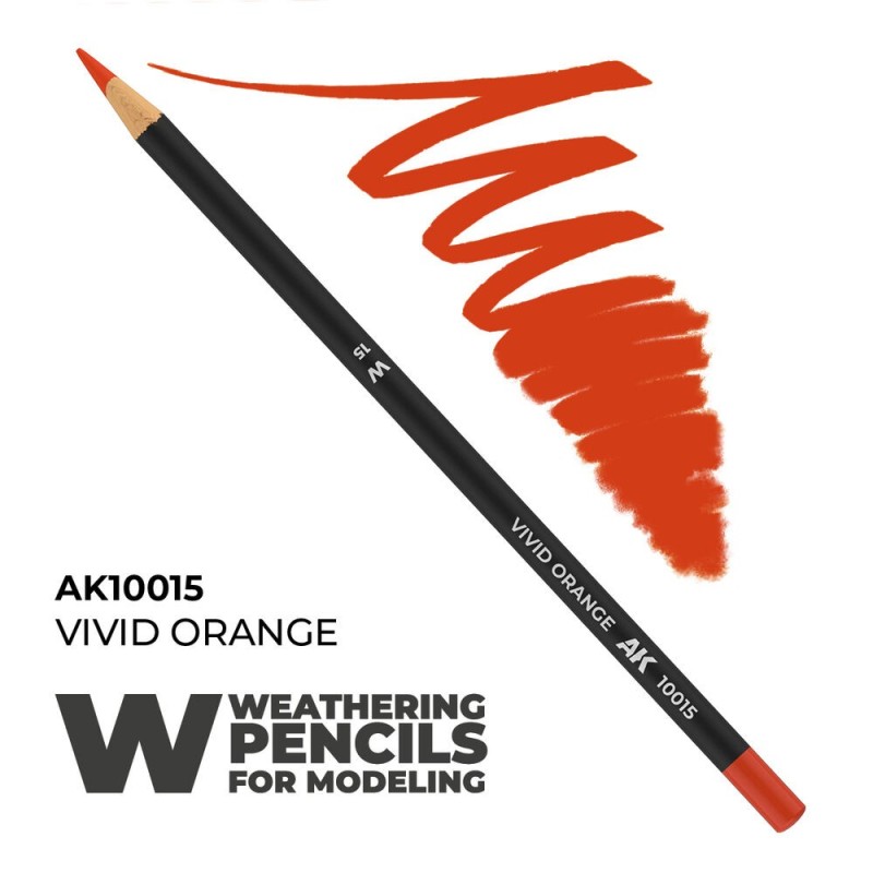 AK - Crayon aquarellable Weathering : Vivid Orange