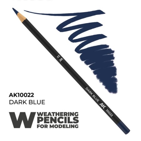 AK - Crayon aquarellable Weathering : Dark Blue