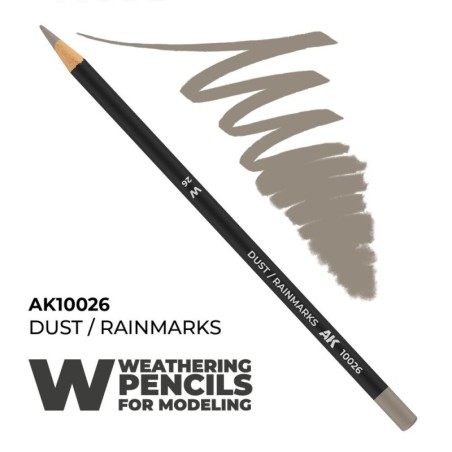 AK - Crayon aquarellable Weathering : Dust - Rainmarks