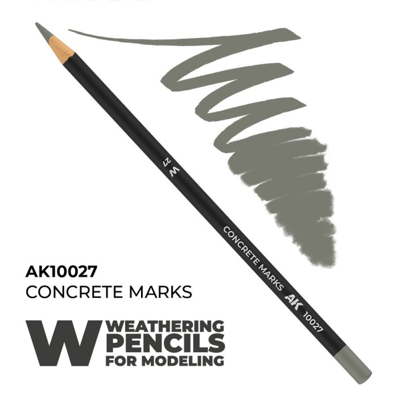AK - Crayon aquarellable Weathering : Concrete Marks