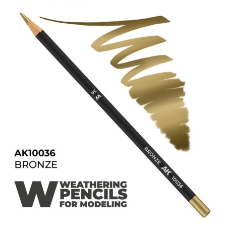 AK - Crayon aquarellable Weathering : Bronze