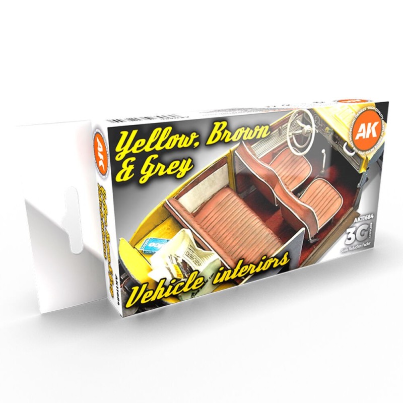 AK - Set de peintures 3gen : Grey Yellow Brown Interiors