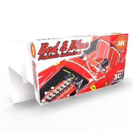AK - Set de peintures 3gen : Red And Blue Interior Colors