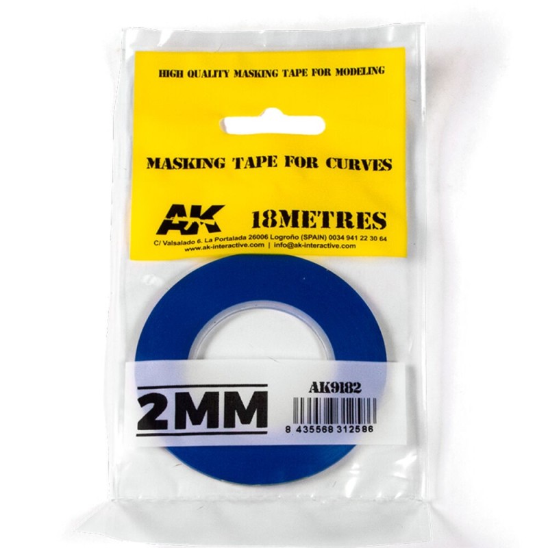 AK - Outil : Blue masking Tape for curves 2 mm