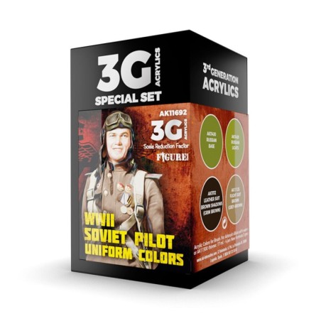 AK - Set de peintures 3gen : WWII Soviet Uniform Colors