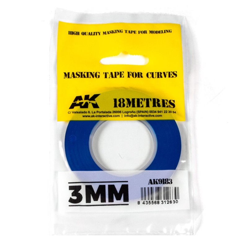 AK - Outil : Blue masking Tape for curves 3 mm