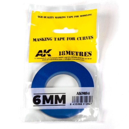 AK - Outil : Blue masking Tape for curves 6 mm