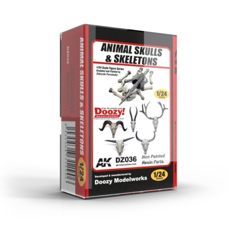 AK - Kit de modélisme : Animal Skulls & Skeletons / Calaveras De Animales & Esqueletos 1: 24