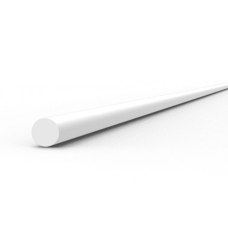 AK - Matériau de modélisme : Rod 1.00 diameter x 350 mm - Styrene Strip