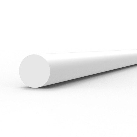 AK - Matériau de modélisme : Rod 2.00 diameter x 350 mm - Styrene Strip