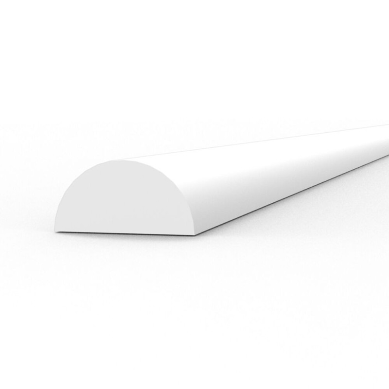 AK - Matériau de modélisme : Half cane 3.00 x 350 mm - Styrene Strip