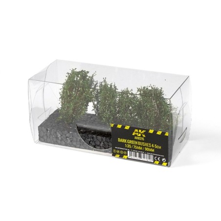 AK - Décor végétal : Dark Green Bushes 4 - 6 cm