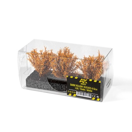 AK - Décor végétal : Dark Yellow Bushes 4 - 6 cm