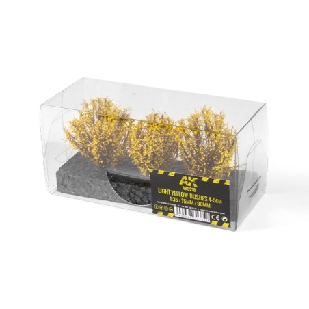 AK - Décor végétal : Light Yellow Bushes 4 - 6 cm