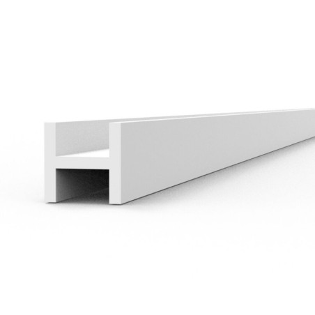 AK - Matériau de modélisme : Beams H Shape 2.0 x 2.0 x 350 mm x 4 units Styrene