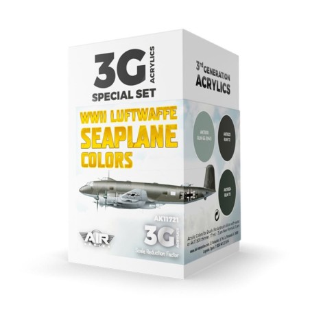 AK - Set de peintures 3gen : WWII Luftwaffe Seaplane Colors