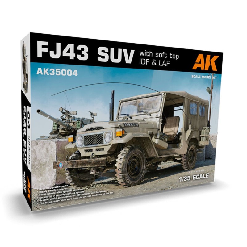 AK - Kit de modélisme : FJ43 Suv with Soft top IDF & Laf