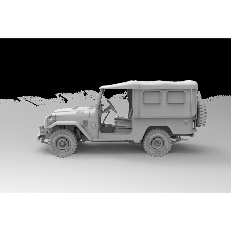  AK - Kit de modélisme : FJ43 Suv with Soft top IDF & Laf