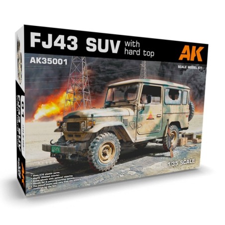 AK - Kit de modélisme : FJ43 Suv with Hard top