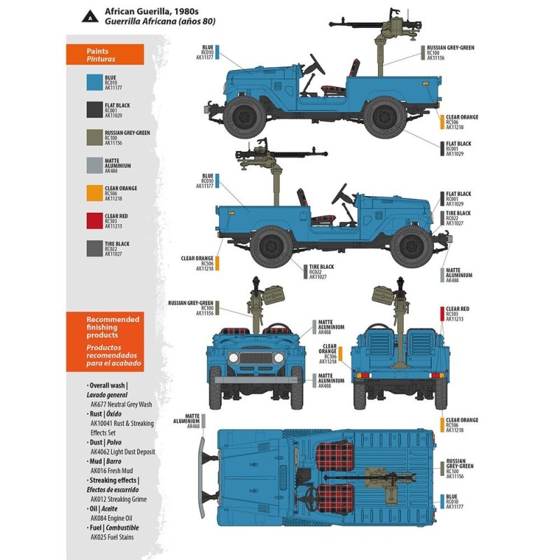  AK - Kit de modélisme : FJ43 Pickup with DShKM