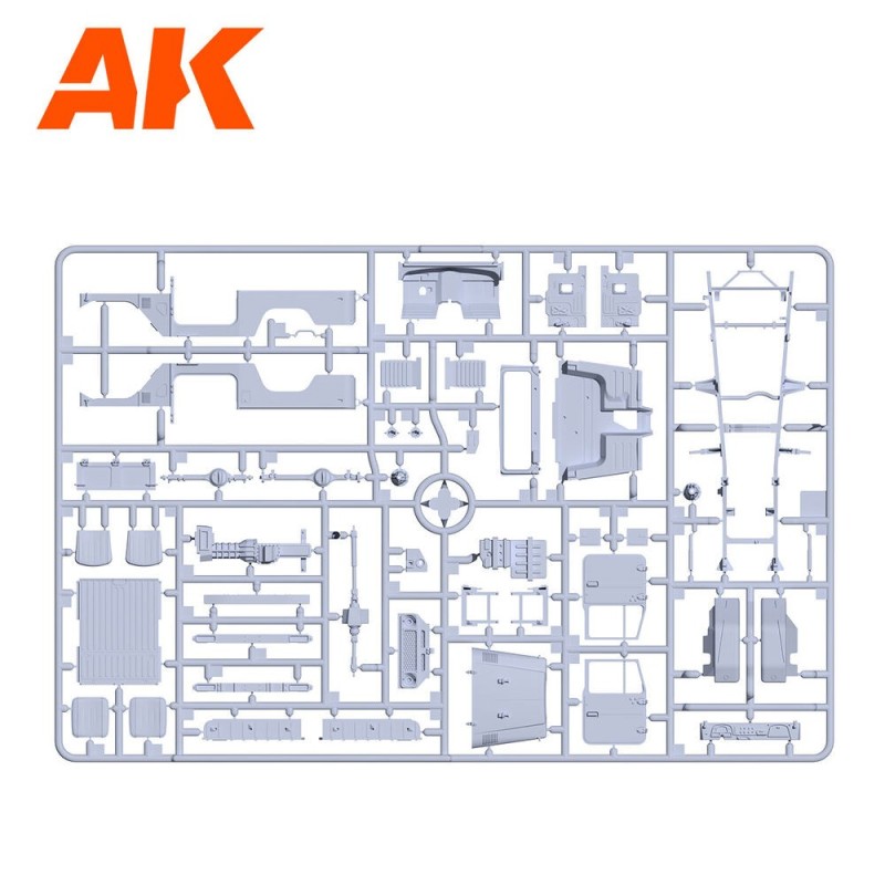  AK - Kit de modélisme : FJ43 Pickup with DShKM