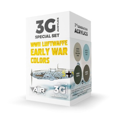 AK - Set de peintures 3gen : WWII Luftwaffe Early War Colors