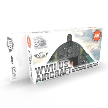 AK - Set de peintures 3gen : WWII US Aircraft Interior Colors