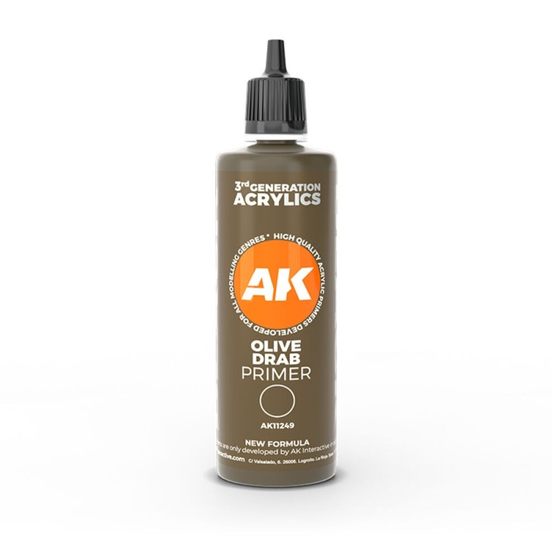 AK - Peinture 3gen : Olive drab surface Primer 100 ml