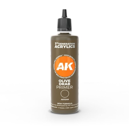 AK - Peinture 3gen : Olive drab surface Primer 100 ml