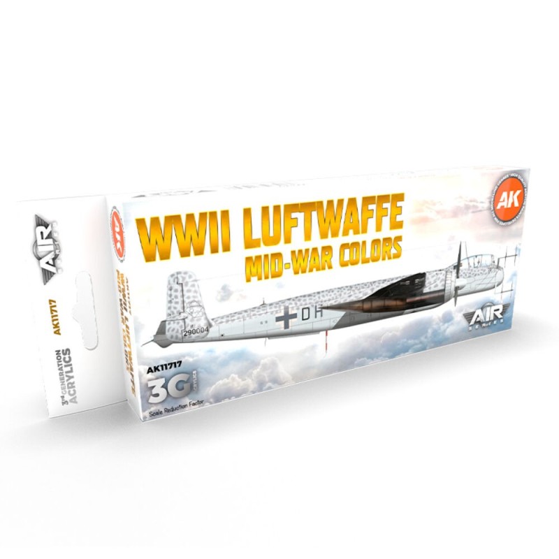 AK - Set de peintures 3gen : WWII Luftwaffe Mid - War Colors