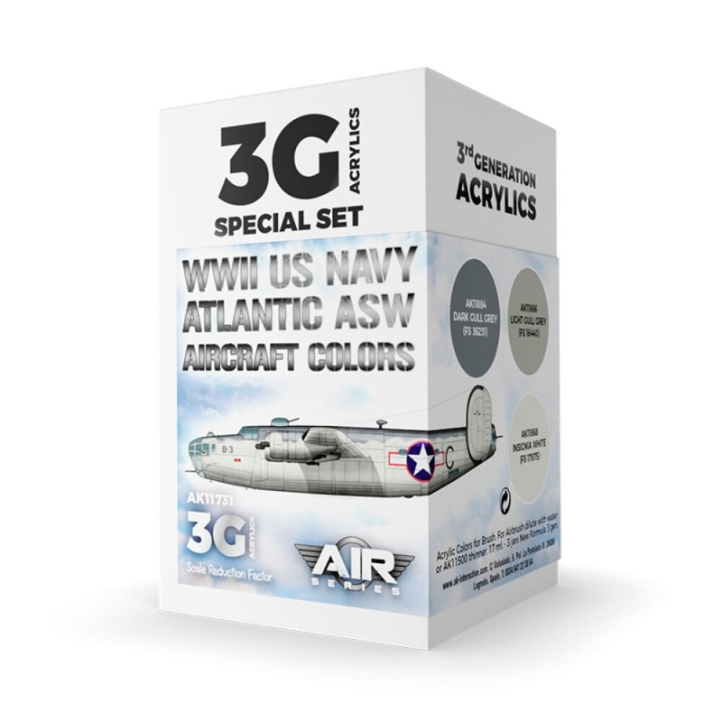 AK - Set de peintures 3gen : WWII US Navy Asw Aircraft Colors
