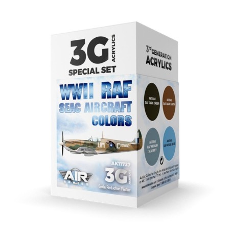 AK - Set de peintures 3gen : WWII RAF Seac Aircraft Colors