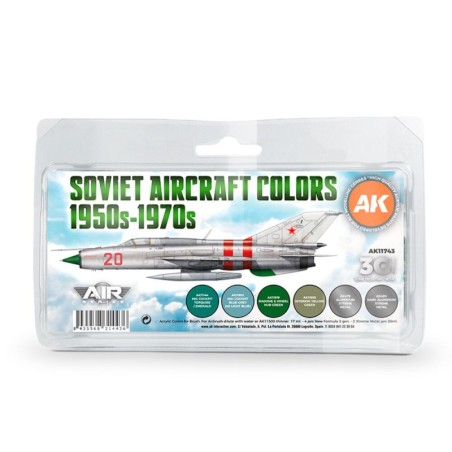 AK - Set de peintures 3gen : Soviet Aircraft Colors 1950s - 1970s
