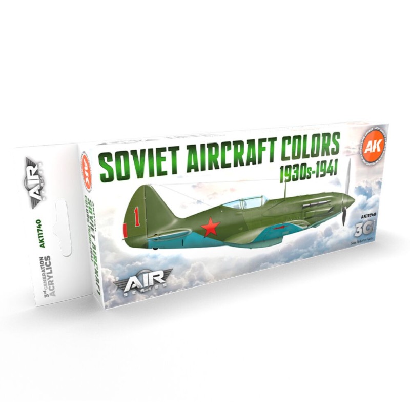 AK - Set de peintures 3gen : Soviet Aircraft Colors 1930s - 1941