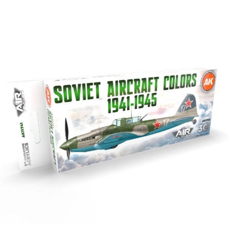 AK - Set de peintures 3gen : Soviet Aircraft Colors 1941 - 1945