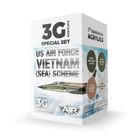 AK - Set de peintures 3gen : US Air Force South East Asia (Sea) Scheme