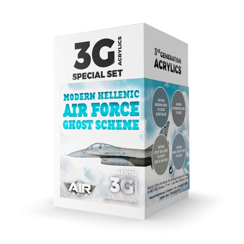 AK - Set de peintures 3gen : Modern Hellenic Air Force Ghost Scheme