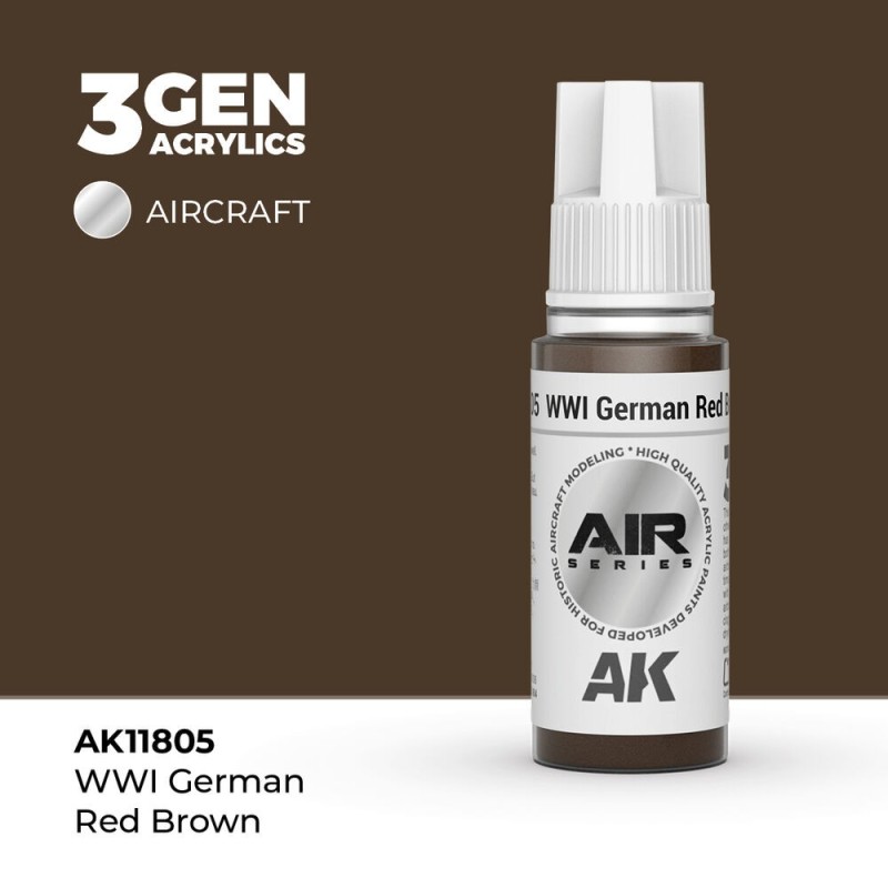 AK - Peinture 3gen : WWI German Red Brown