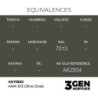  AK - Peinture 3gen : Ana 613 Olive Drab