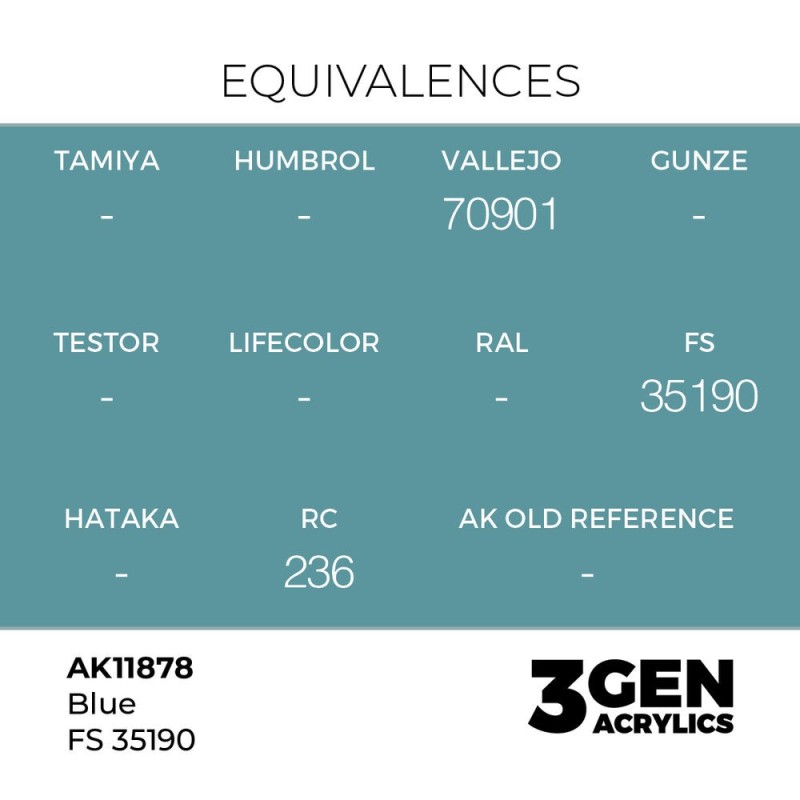  AK - Peinture 3gen : Blue FS 35190