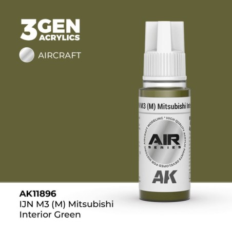 AK - Peinture 3gen : IJN M3 (M) Mitsubishi Interior Green