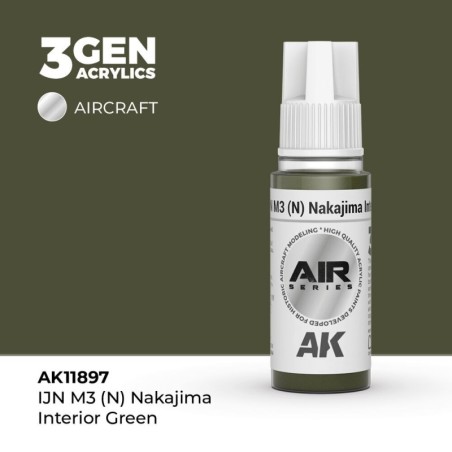 AK - Peinture 3gen : IJN M3 (N) Nakajima Interior Green