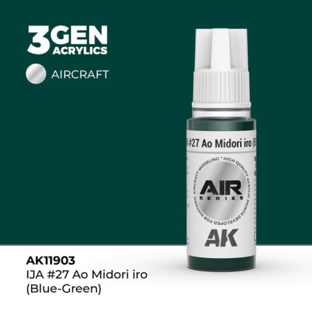AK - Peinture 3gen : IJA 27 Ao Midori iro (Blue - Green)