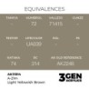  AK - Peinture 3gen : A - 21m Light Yellowish Brown