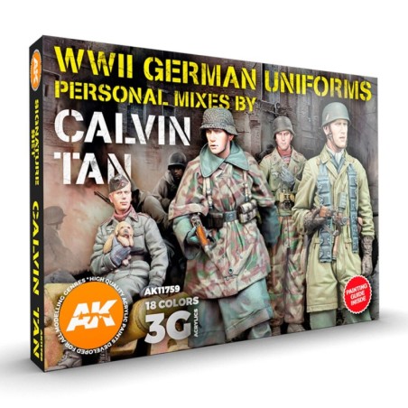 AK - Set de peintures 3gen : WWII German Uniforms - Signature By Calvin Tan