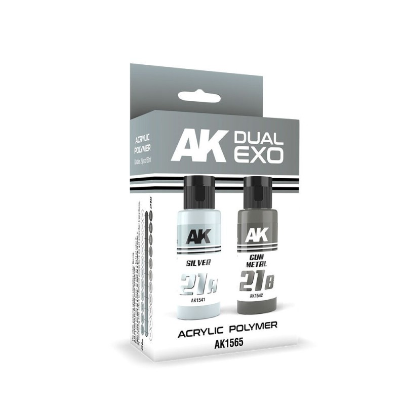 AK - Silver & Gun Metal Dual Exo 21
